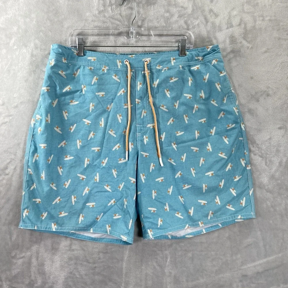 Johnnie-O Shorts men's XXL 38x8 Swim Trunks Mesh Lined Outdoor Beach Drawstring